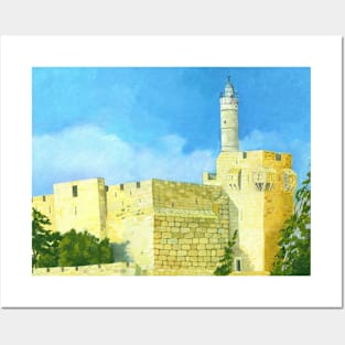 Migdal David (David's Tower) Jerusalem Posters and Art